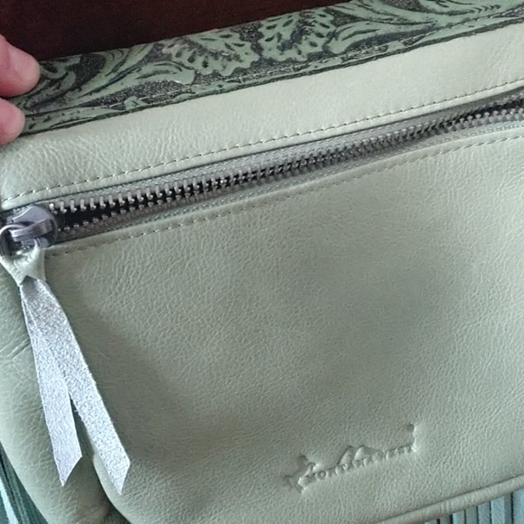 NWT Mountain West Leather Hand Tooled Style Bag - Picture 7 of 8